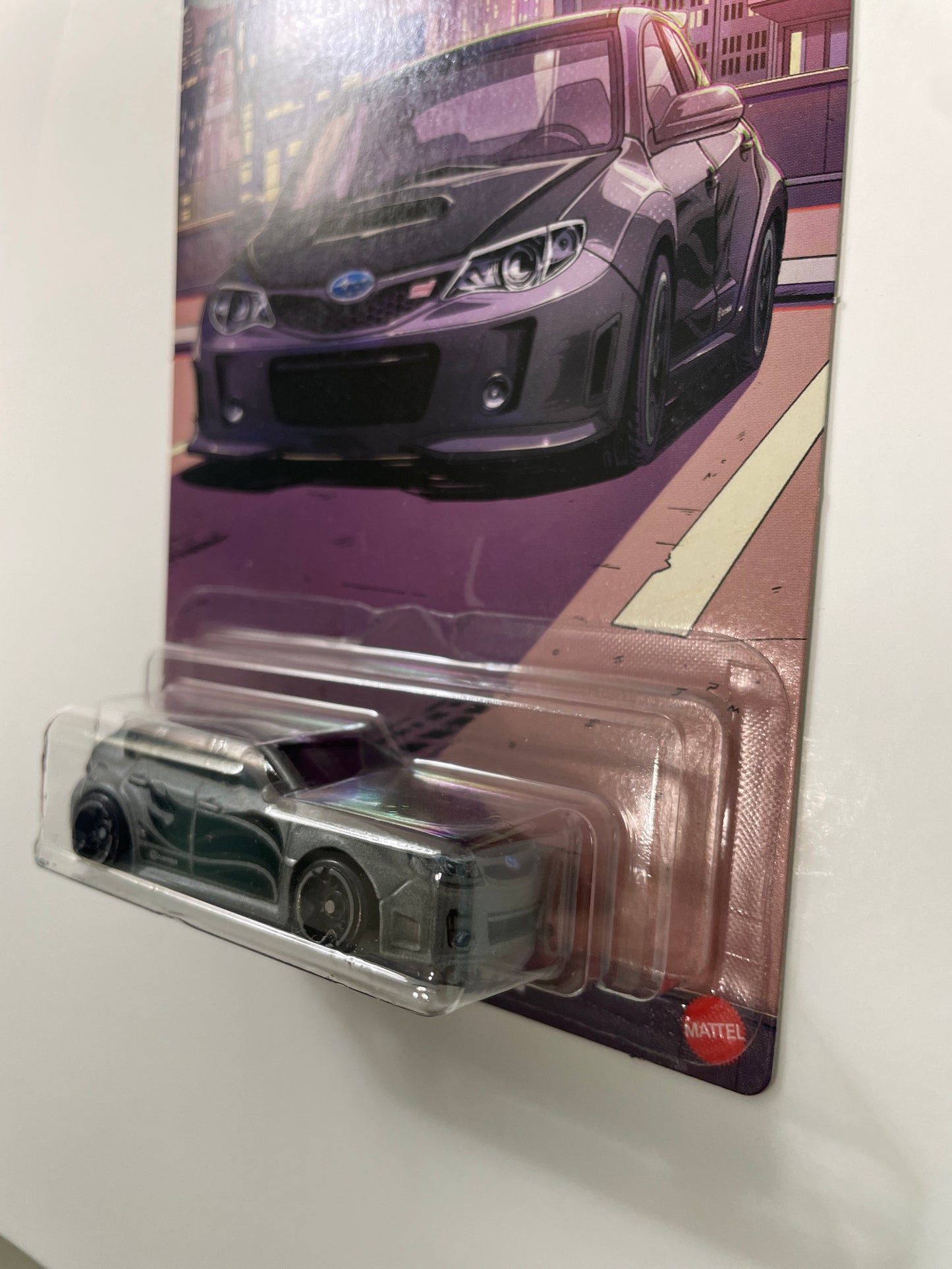 Hot Wheels 1/64 Silver Series Compact Kings Subaru WRX STI Silver - JKX59