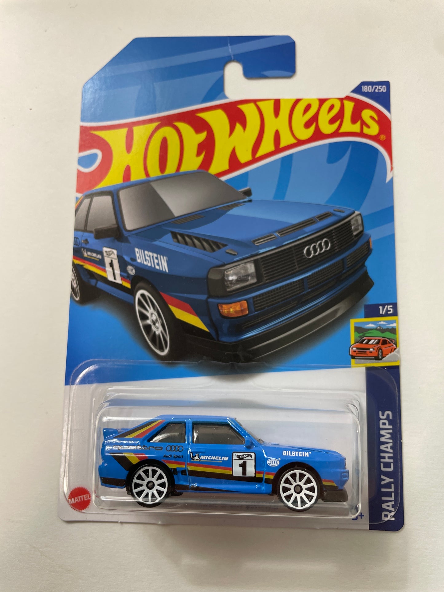 Hot Wheels 1/64 ‘84 Audi Sport Quattro Blue
