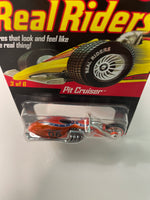 Hot Wheels 1/64 RLC Real Riders Pit Cruiser Orange