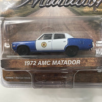 Greenlight 1/64 Hobby Exclusive 1972 AMC Matador Blue & White