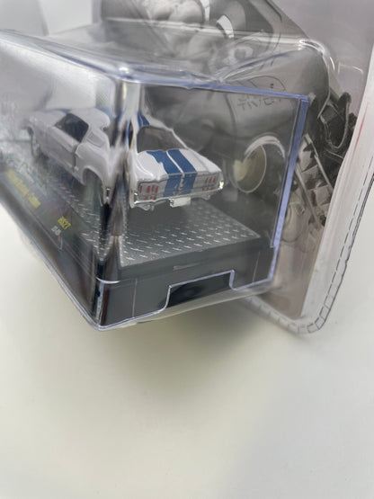 M2 Machines 1/64 Ford 5.0 Coyote 1968 Ford Mustang - Custom White - Damaged Box