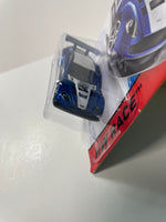 Hot Wheels 1/64 Aston Martin Vantage GT3 White & Blue - Damaged Card