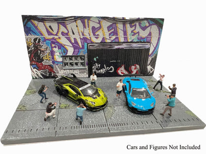 American Diorama 1/64 2024 Art La Graffiti Diorama Street - AD-2424