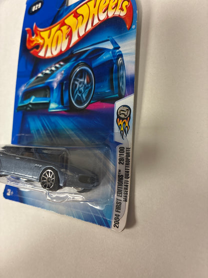 Hot Wheels 1/64 Maserati Quattroporte Blue - Damaged Box