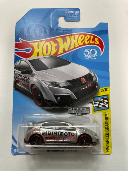 Hot Wheels 1/64 Zamac ‘16 Honda Civic Type R - Damaged Box