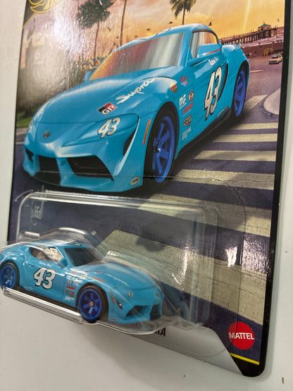 Hot Wheels 1/64 2026 Boulevard Mix H 2021 Toyota GR Supra Blue - JHW34