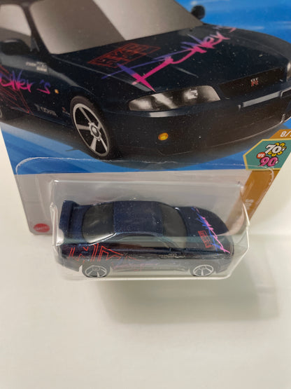 *Japan Card* Hot Wheels 1/64 Nissan Skyline GT-R (BCNR33) Blue