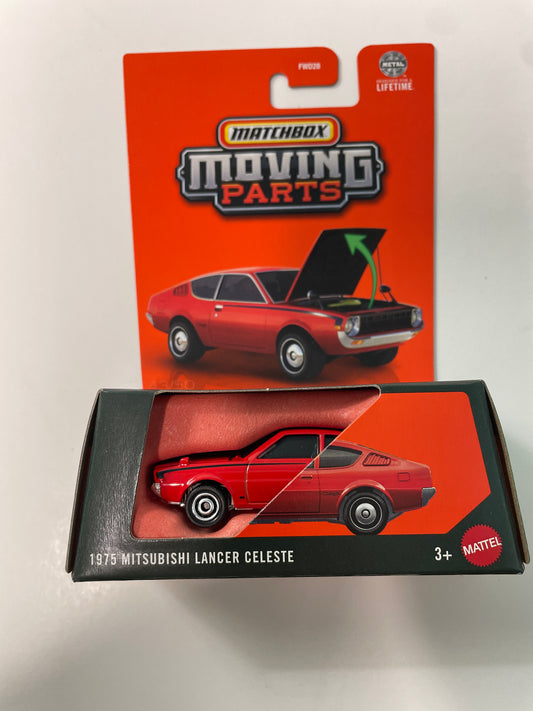 Matchbox 1/64 Moving Parts 1975 Mitsubishi Lancer Celeste Red