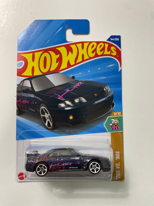 *Japan Card* Hot Wheels 1/64 Nissan Skyline GT-R (BCNR33) Blue