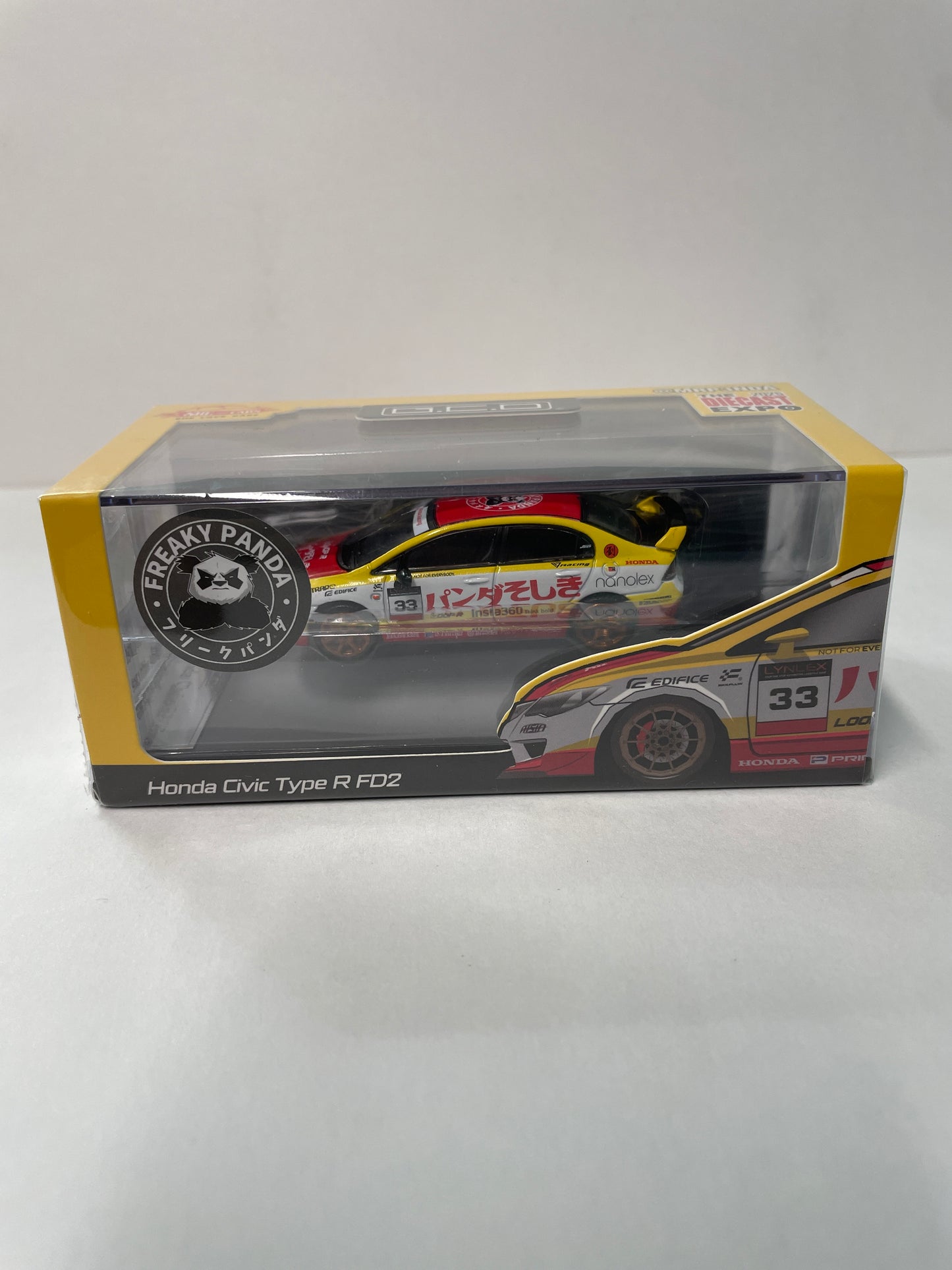 GCD 1/64 Honda Civic Type R FD2 Yellow & Red - The Diecast Expo 2025 Singapore Exclusive