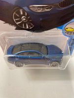 Hot Wheels 1/64 BMW M4 Blue - Damaged Card