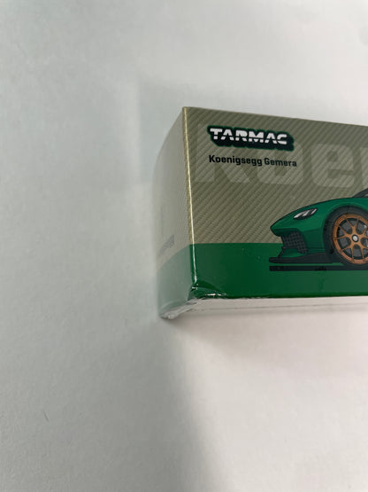 Tarmac Works 1/64 Koenigsegg Gemera Green - GLOBAL64 - T64G-TL053-GR - Damaged Box