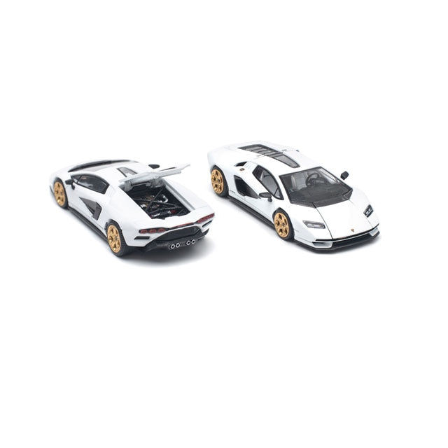 Pop Race 1/64 Lamborghini Countach LPI 800-4 White