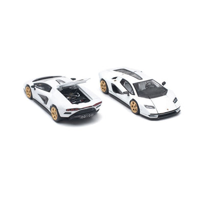 Pop Race 1/64 Lamborghini Countach LPI 800-4 White