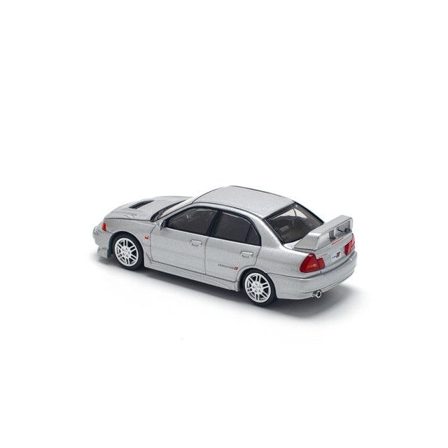 Pop Race 1/64 Mitsubishi Lancer Evolution IV Silver