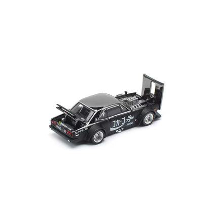 Pop Race 1/64 Nissan Skyline GT-R V8 Drift (Hakosuka) JP Coca-Cola Zero Sugar Black - PR64-0161