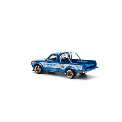 Pop Race 1/64 Pandem Datsun 620 Blue New Tooling - PR64-0217