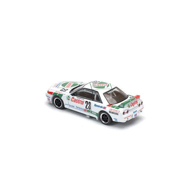 Pop Race 1/64 Nissan Skyline GT-R BNR32 #23 Macau Guia Race 1990 White - PR64-0194