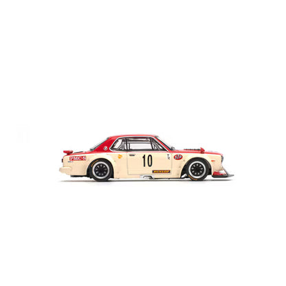 Pop Race 1/64 Nissan Skyline GT-R V8 Drift Hakosuka Watanabe Red - PR64-0075