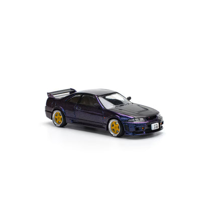 Pop Race 1/64 Nissan Skyline GT-R R33 Midnight Purple - PR64-0256
