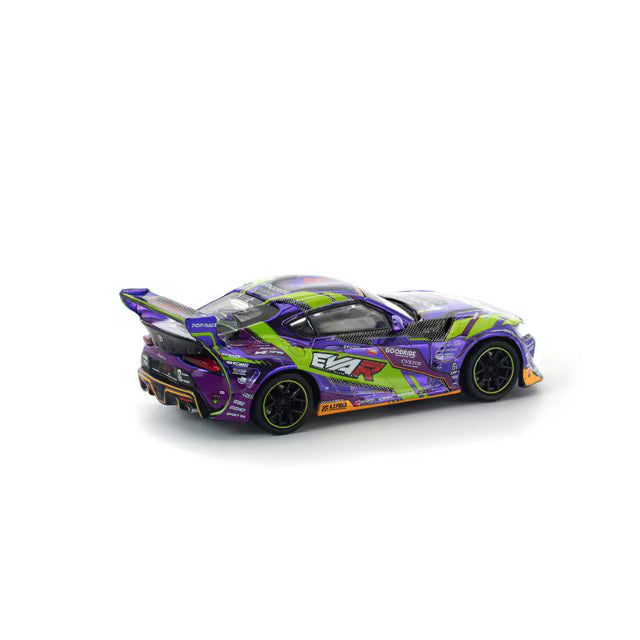Pop Race 1/64 EVA RT Test Type-01 Goodride Pandem GR Toyota Supra Purple - PR64-0311