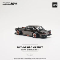 Pop Race 1/64 Nissan Skyline GT-R V8 Drift (Hakosuka) Black