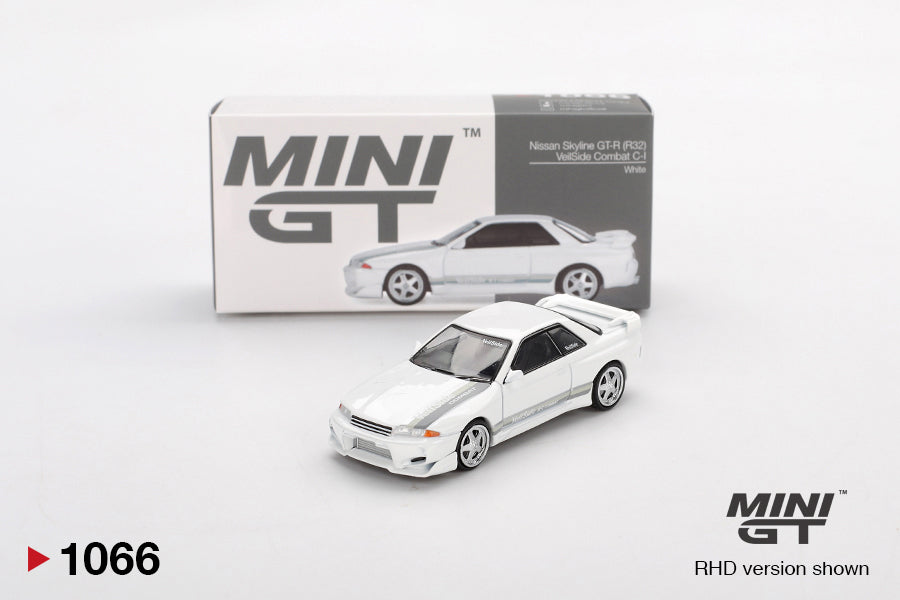Mini GT 1/64 Nissan Skyline GT-R (R32) VeilSide Combat C-I White - MGT01066