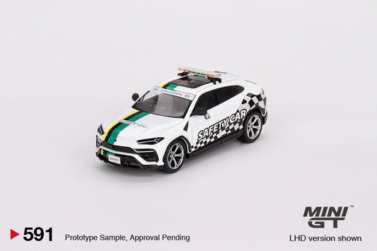 Mini GT 1/64 Lamborghini Urus 2022 Macau GP Official Safety Car White