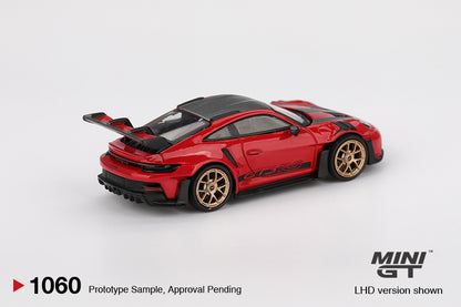 Mini GT 1/64 Porsche 911 (992) GT3 RS Weissach Package Guards Red - MGT01060