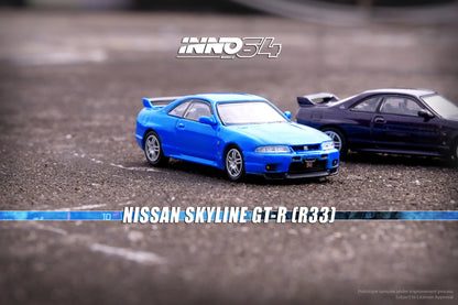 Inno64 1/64 Nissan Skyline GT-R R33 Bayside Blue