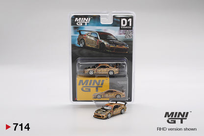 Mini GT 1/64 Nissan Silvia (S15) Top Secret D1GP Gold