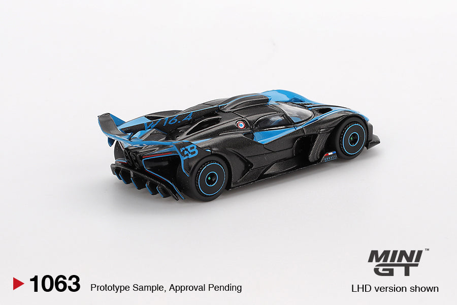 Mini GT 1/64 Bugatti Bolide Presentation Black & Blue - MGT01063