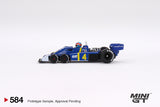 Mini GT 1/64 Tyrrell P34 #4 Patrick Depailler 1976 Swedish GP 2nd Place Blue