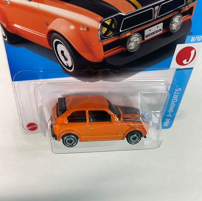 *Japan Card* Hot Wheels 1/64 ‘73 Honda Civic Custom Orange