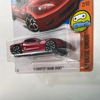 * Treasure Hunt* Hot Wheels 1/64 ‘11 Corvette Grand Sport Red (U.S. Card) - Damaged Card