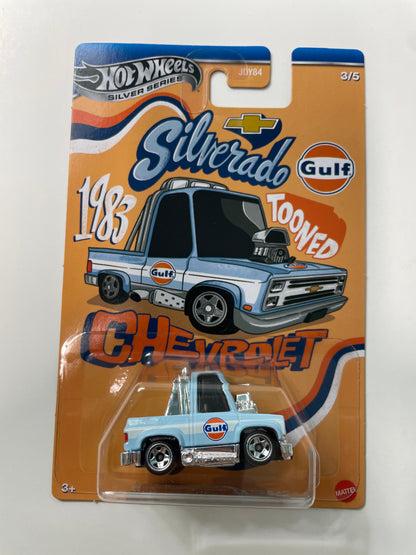 Hot Wheels 1/64 Noppo Gulf Racing Toon’d ‘83 Chevy Silverado Blue