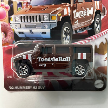 Matchbox 1/64 Candy Series ‘02 Hummer H2 SUV Brown - Tootsie Roll