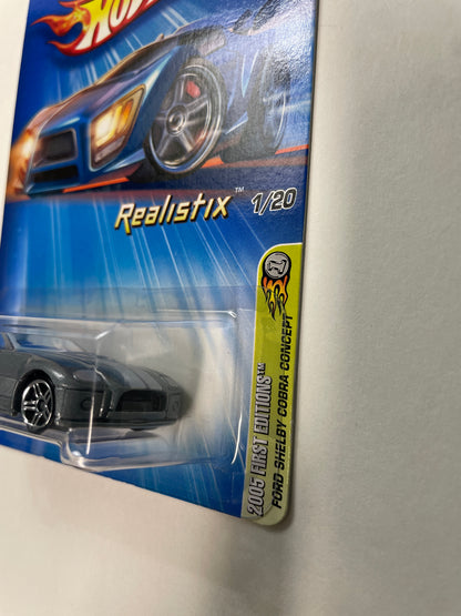 Hot Wheels 1/64 Realistix Ford Shelby Cobra Concept Grey - Damaged Box