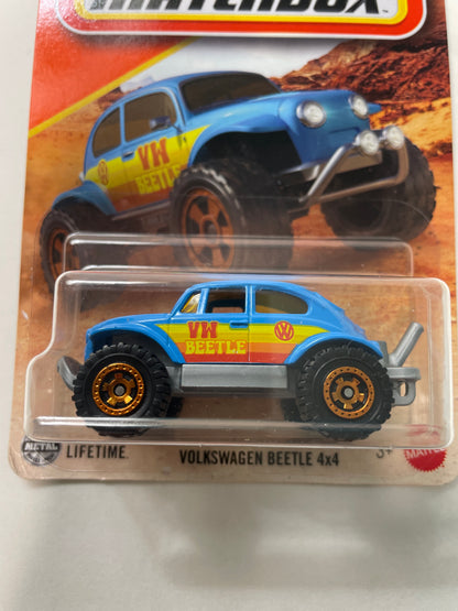 Matchbox 1/64 Volkswagen Beetle 4x4 Blue - Damaged Box