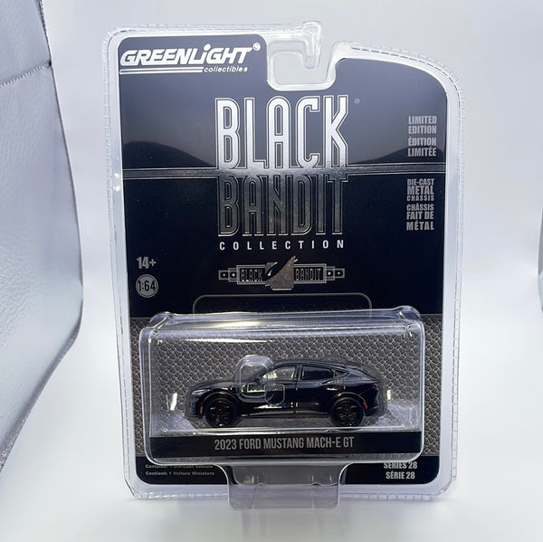 1/64 Greenlight Black Bandit Collection Series 28 2023 Ford Mustang Mach-E GT Black