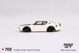 Mini GT 1/64 Nissan Skyline Kenmeri Liberty Walk White