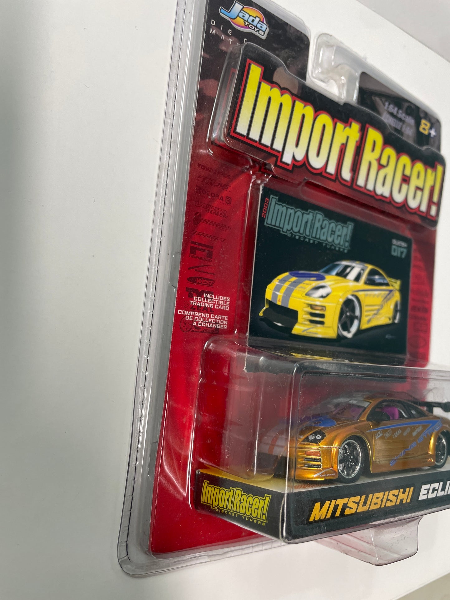 Jada 1/64 Import Racer Mitsubishi Eclipse Orange - 12005 - Damaged Box