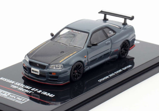 Inno64 1/64 Nissan Skyline GT-R (R34) Top Secret GTShow 2025 Event Edition Blue & Black