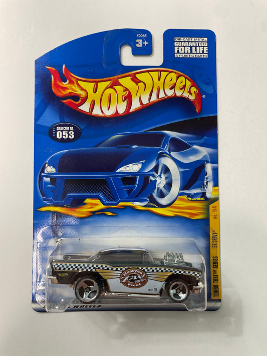 Hot Wheels 1/64 ‘57 Chevy Black - Damaged Box