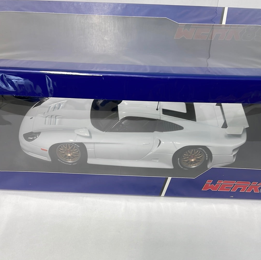 1/18 Werk83 Porsche 911 GT1 Plain Body Edition White 1997