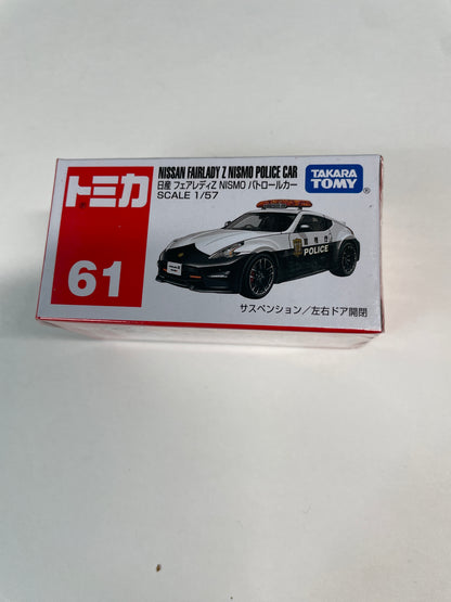 Tomica 1/57 Nissan Fairlady Z Nismo Police Car #61 White & Black - 85996