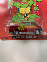 Hot Wheels 1/64 Pop Culture Teenage Mutant Ninja Turtles Custom GMC Panel Van Red