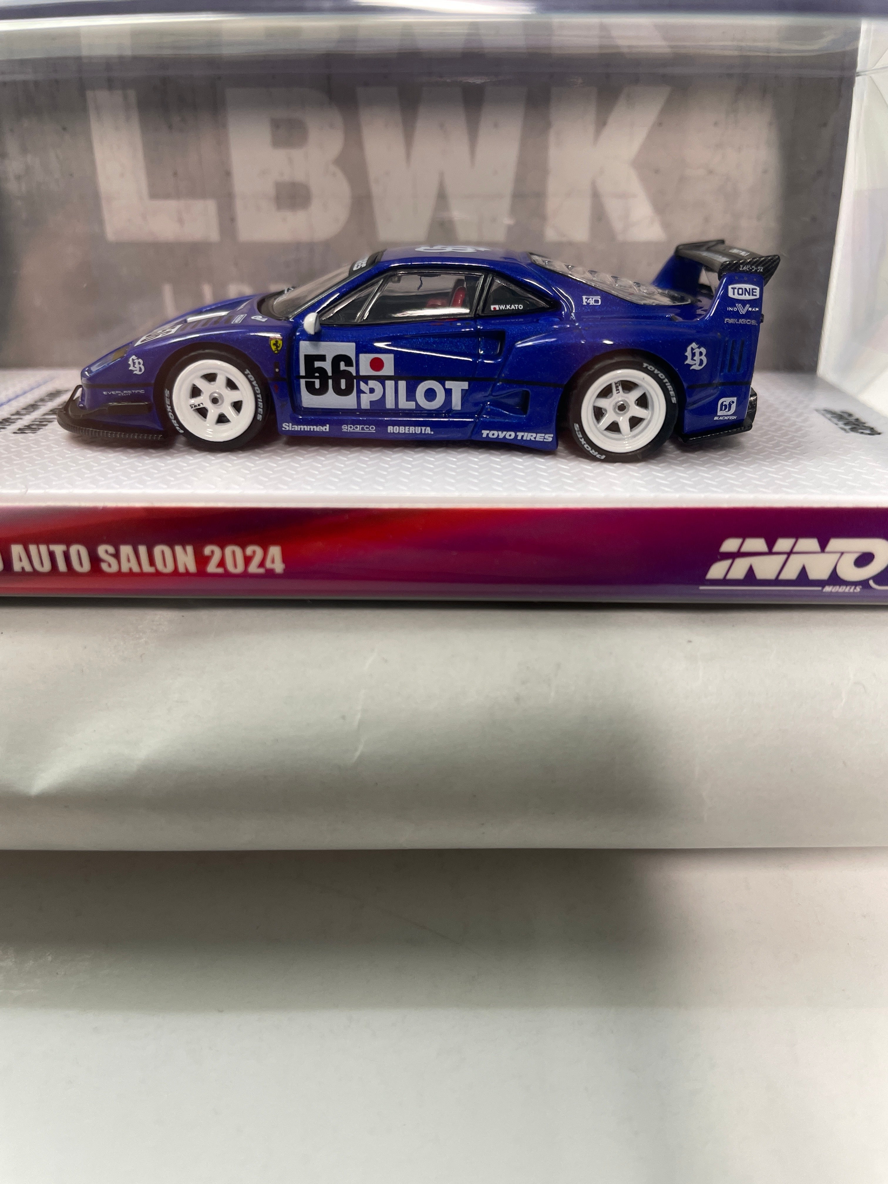 ミニカー INNO64 1/64 LBWK F40 TOKYO AUTOSALON2023 lbwk-f40-tokyo-auto-salon-2024