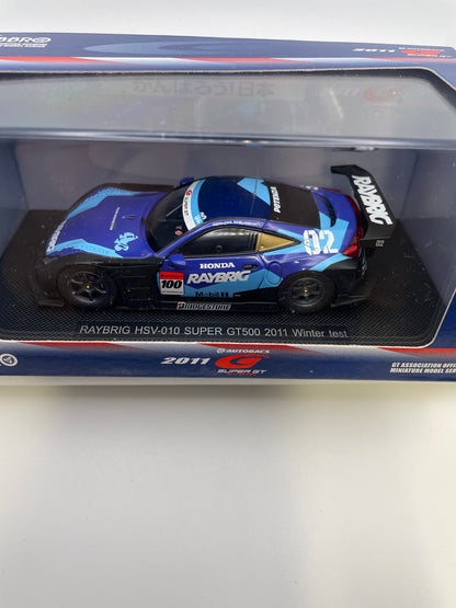 Ebbro 1/43 Honda Raybrig HSV-010 Super GT500 2011 Winter Test Blue