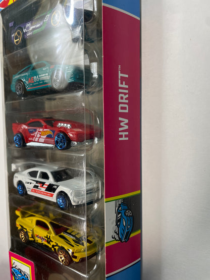 Hot Wheels 1/64 5 Pack Drift - Damaged Box